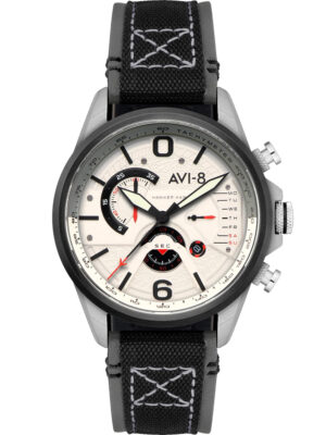 AVI-8 AV-4056-07 herenhorloge Hawker Harrier dubbele retrograde chronograaf 44 mm 5ATM