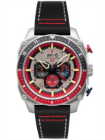 AVI-8 AV-4100-03 Herenhorloge Hawker Hunter dubbele tijd chronograaf 43 mm 5ATM