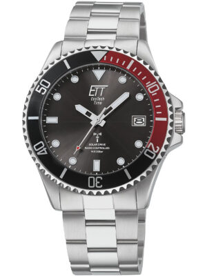 ETT EGS-11604-25M professioneel zonne-radiogestuurd herenhorloge 44 mm 20ATM