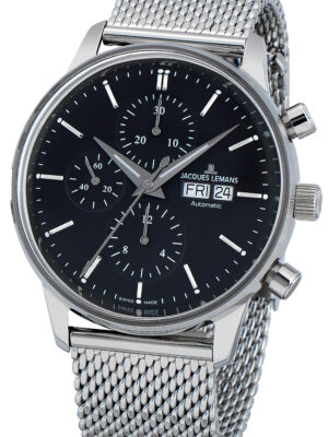 Jacques Lemans N-208C Retro Classic automatische chronograaf 44 mm 5ATM