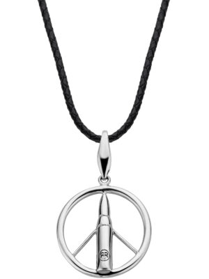 Rebel & Rose RR-NL017-S-L Make Love Not War unisex ketting 70 cm
