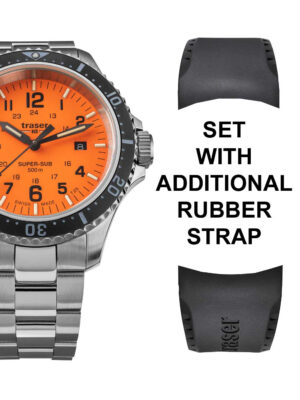 Traser H3 109379 P67 T25 SuperSub set oranje 46 mm duiker 50ATM